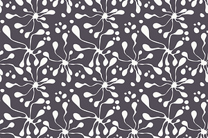 Blots. Seamless Patterns Set