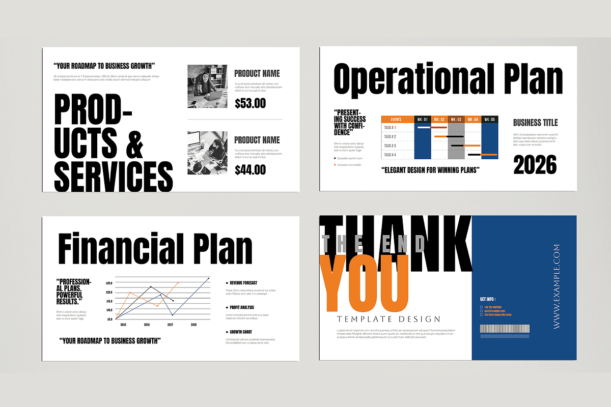 Business Plan Presentation Template, a Presentation Template by MightyDesign (Photo 4 of 7)