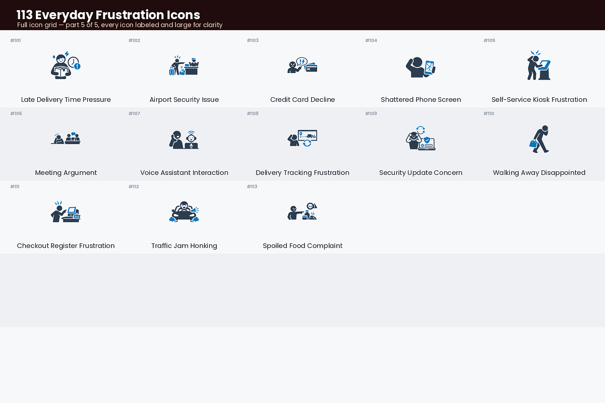 Everyday Frustration Icons, a Solid Icon by Symbolic Language (Photo 6 of 7)
