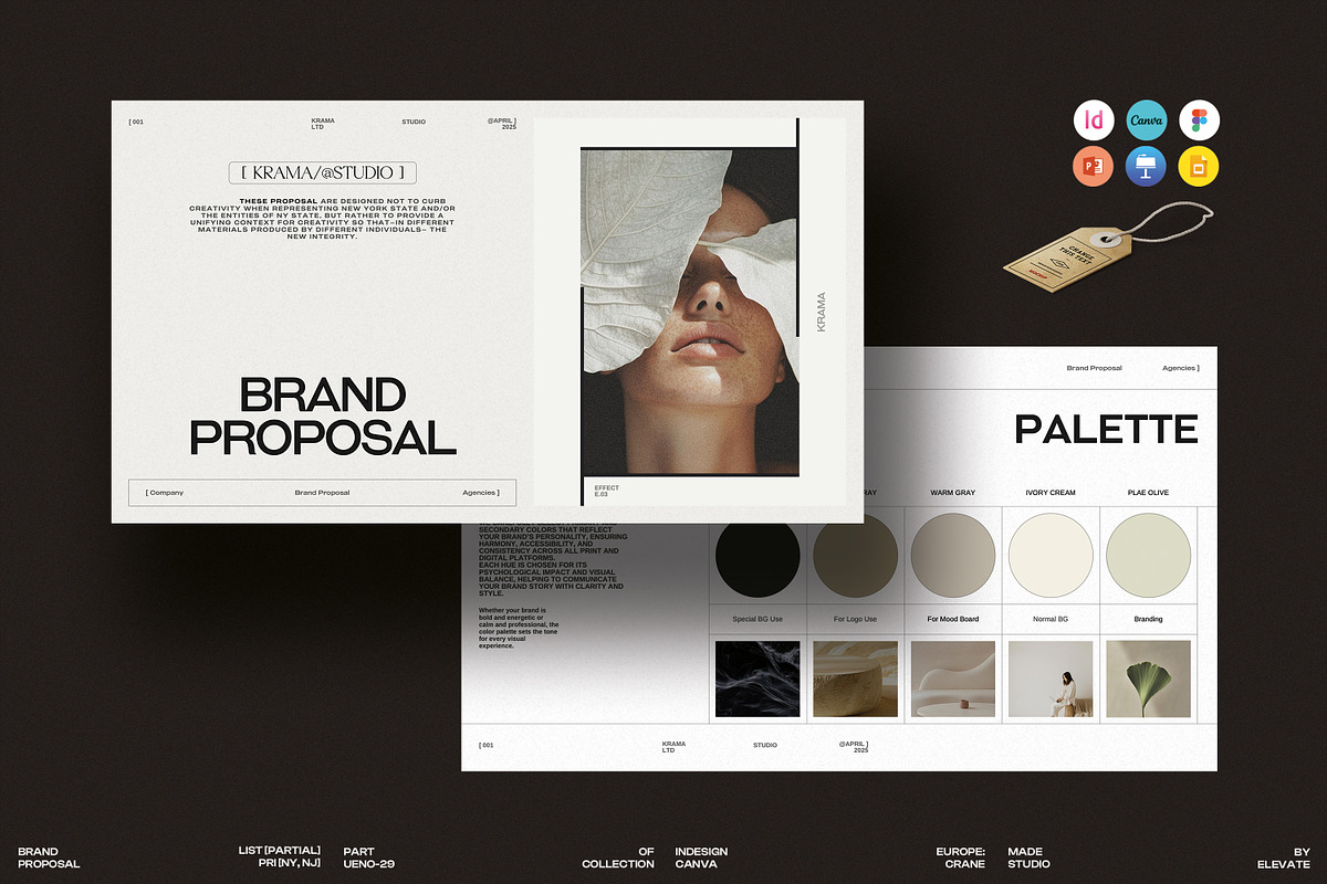 Brand Proposal Template, a Presentation Template by Studio Elevate (Photo 1 of 13)