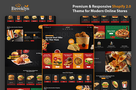 Fast Food & Shopify Theme 2.0
