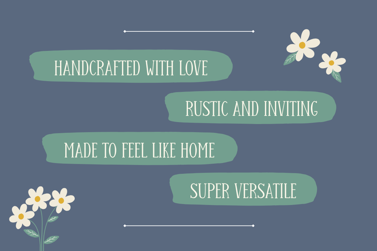 Farmhouse Rustic Font, a Serif Font by Cosy Fox (Photo 3 of 7)