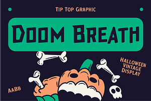 Doom Breath – Halloween Vintage Font