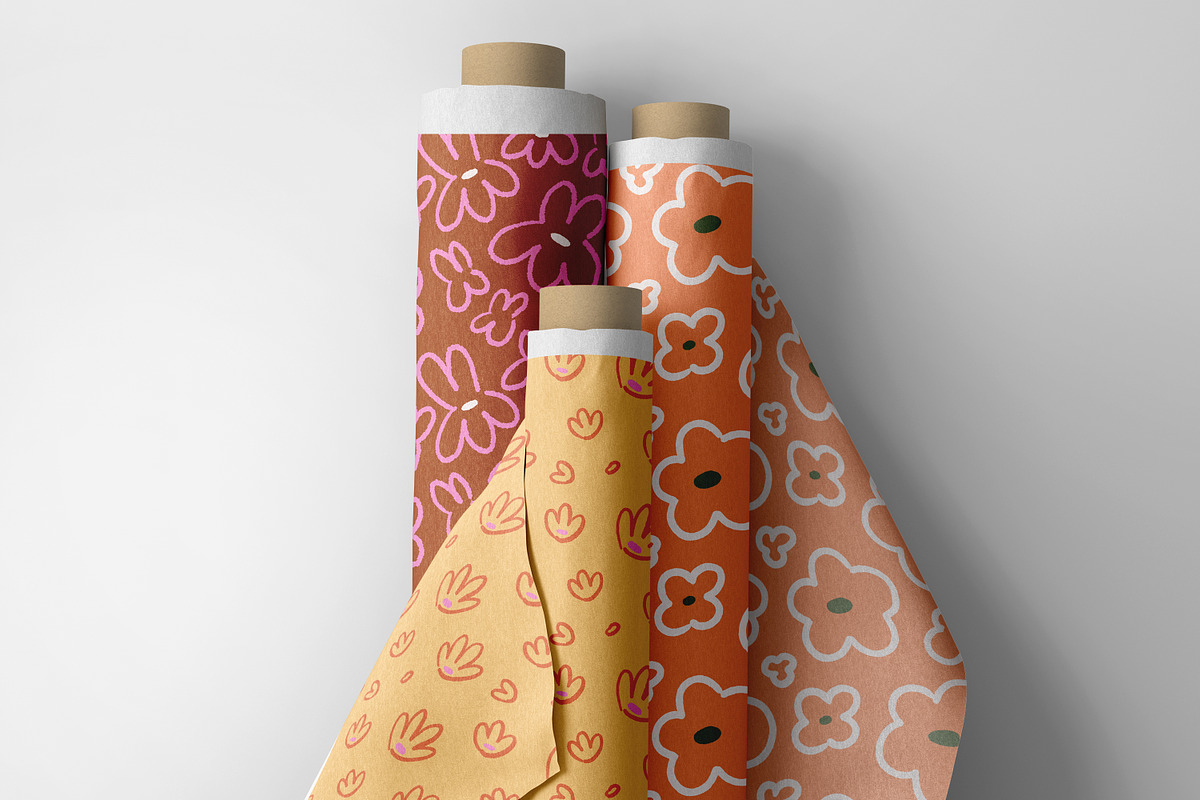 Abstract floral seamless pattern set, a Pattern Graphic by Good Studio (Photo 16 of 24)