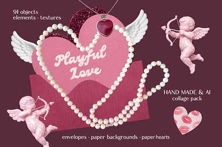Playful Love collage pack
