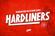 HARDLINERS - Extreme Games Font, a Font by HIRO.std (Thumbnail 1 of 15)