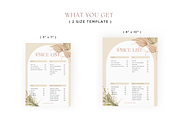 Boho Price List Canva Template, a Flyer Template by Hellohastore (Thumbnail 2 of 9)