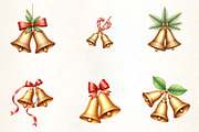 Festive Christmas Bell Pattern Clipa, an Illustration by CrexoraLab (Thumbnail 5 of 5)