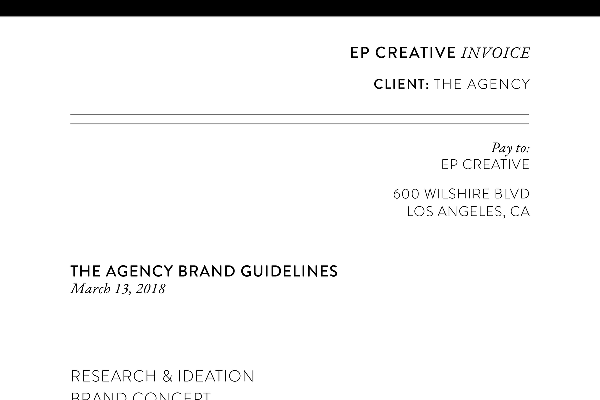 Clean Invoice Template, a Stationery Template by designprettythings (Photo 2 of 2)