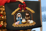 Coquette Jesus Christmas PNG, an Illustration by Canvas Craft (Thumbnail 2 of 3)