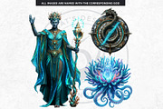 Legends of the Deep Cliparts, a Person Illustration by ThatsDesignArt (Thumbnail 4 of 15)