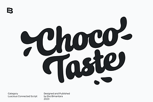 Choco Taste; Luscious Script Font