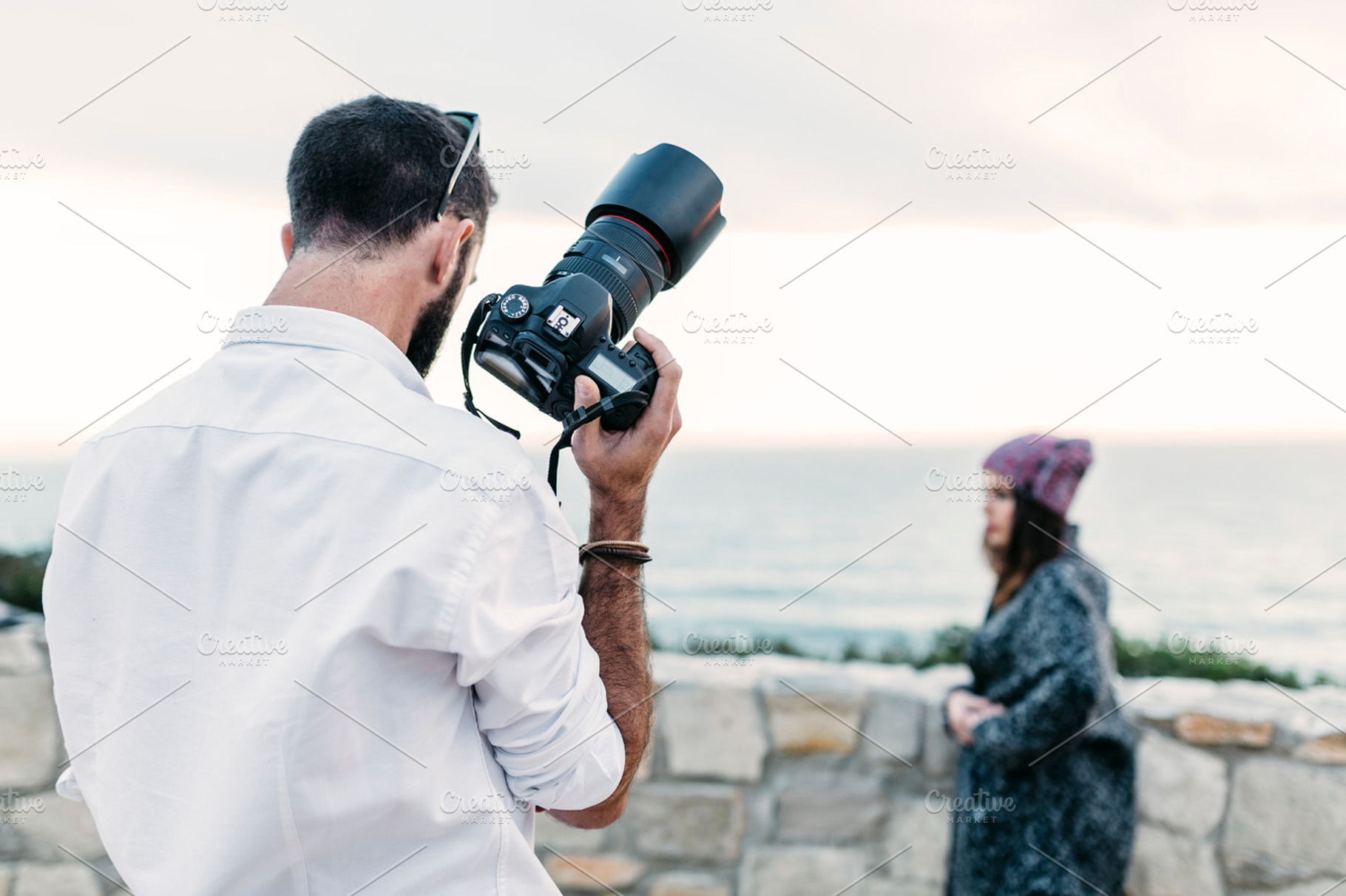Photographer stock photo containing photographer and model, a Person Photo by fotopitu