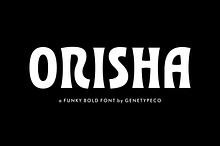Orisha Funky Bold Font