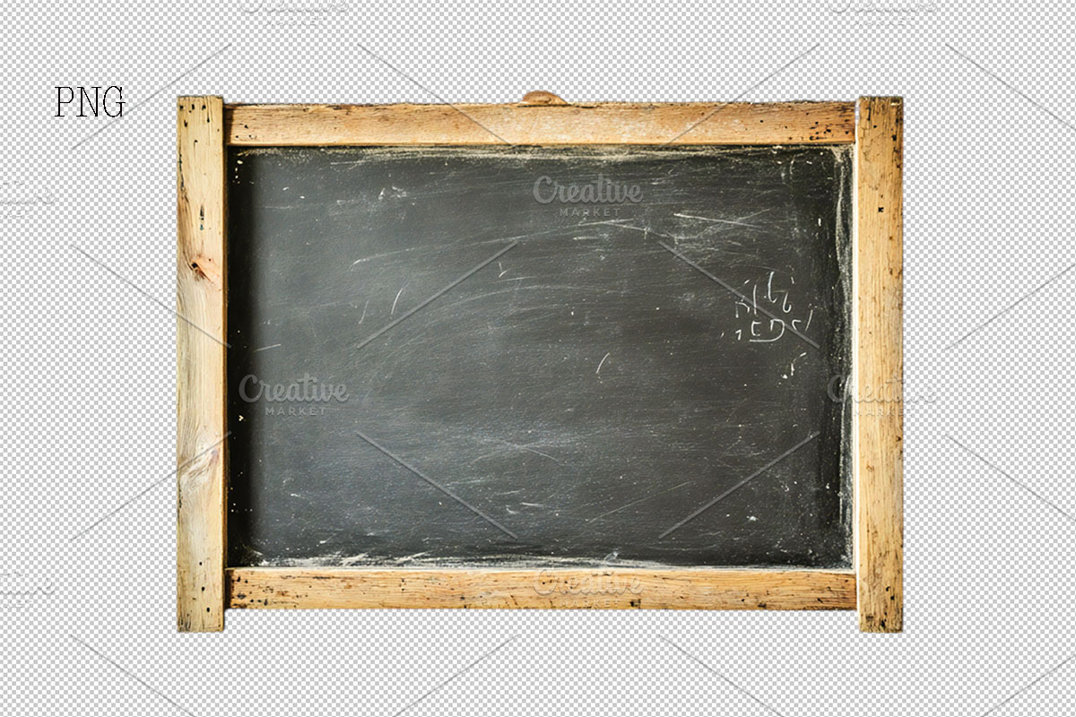 School Empty Blackboard PNG, an Object Graphic by VetalStock
