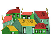 Fairy tale magic houses, a Decorative Illustration by SaintPic illustrations (Thumbnail 8 of 9)