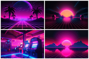 16 Retrowave Wallpapers In 6K