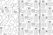 Cooking kitchen patterns, a Pattern Graphic by Yapanda (Thumbnail 1 of 3)