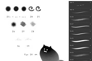 Procreate Curly Hair Brushes, a Brush Add-On by 103cia (Thumbnail 2 of 2)