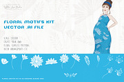 Procreate Brushes Floral Motifs Kit, a Brush Add-On by White Lane Studio (Thumbnail 4 of 12)