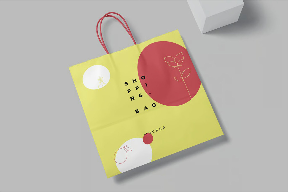 Shopping Bag Mockup, a Packaging Mockup by megostudi0 (Photo 3 of 8)