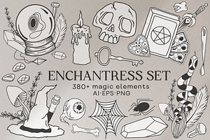 Enchantress Set - Magic Graphics Kit