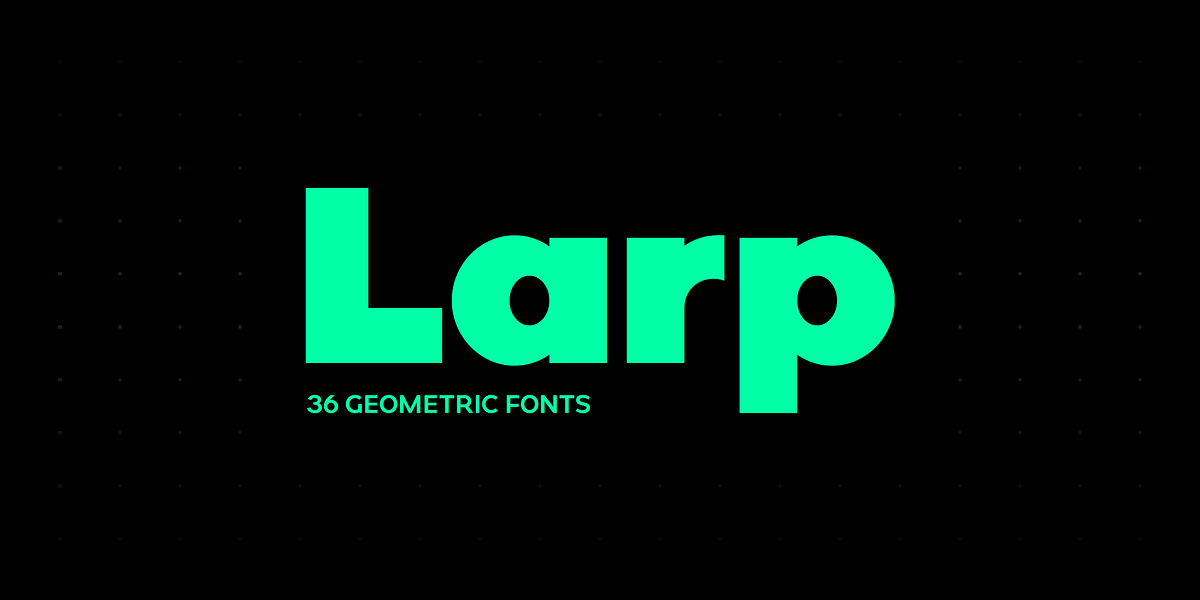 Larp, a Sans Serif Font by Par Défaut (Photo 1 of 8)