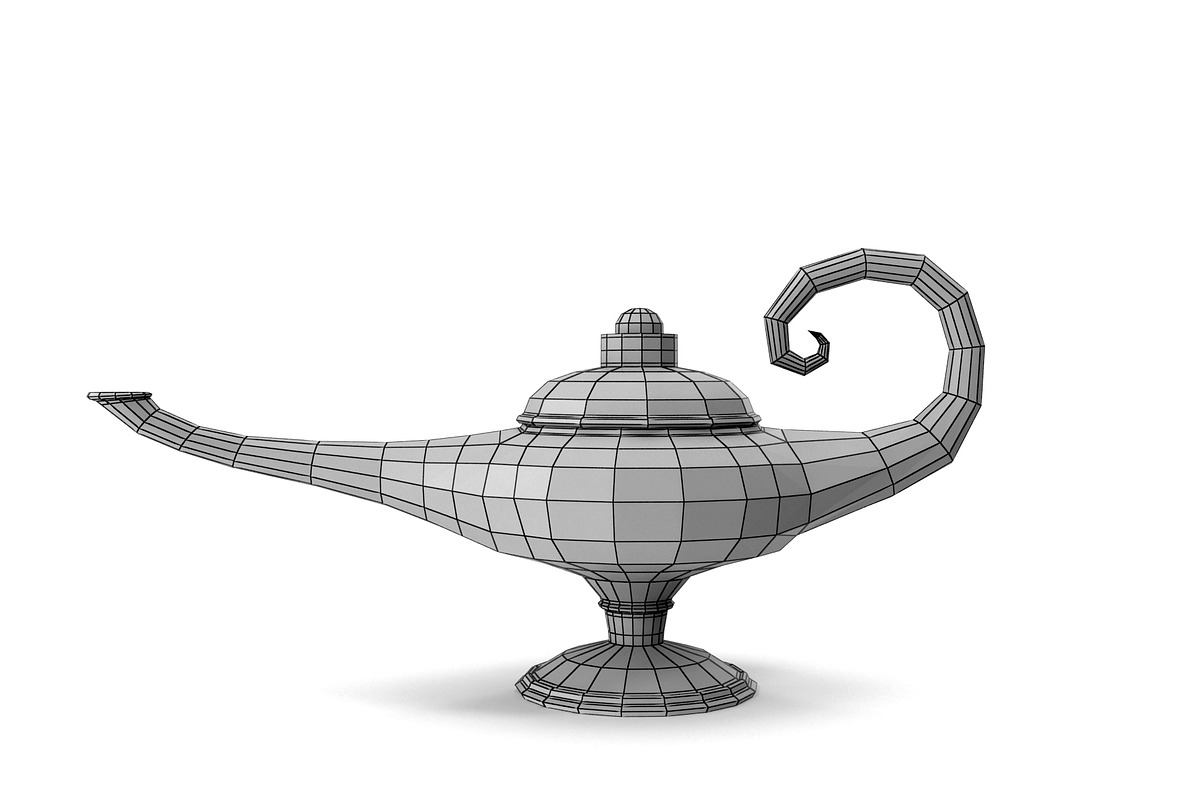 Aladin Lamp, an Object 3D Model by Tedi Permana (Photo 3 of 7)