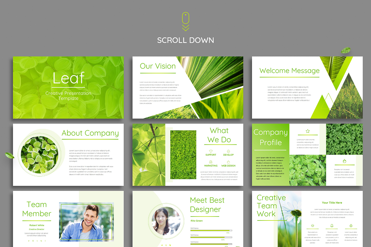 Leaf - Powerpoint Template, a Presentation Template by Helga_Design (Photo 12 of 13)