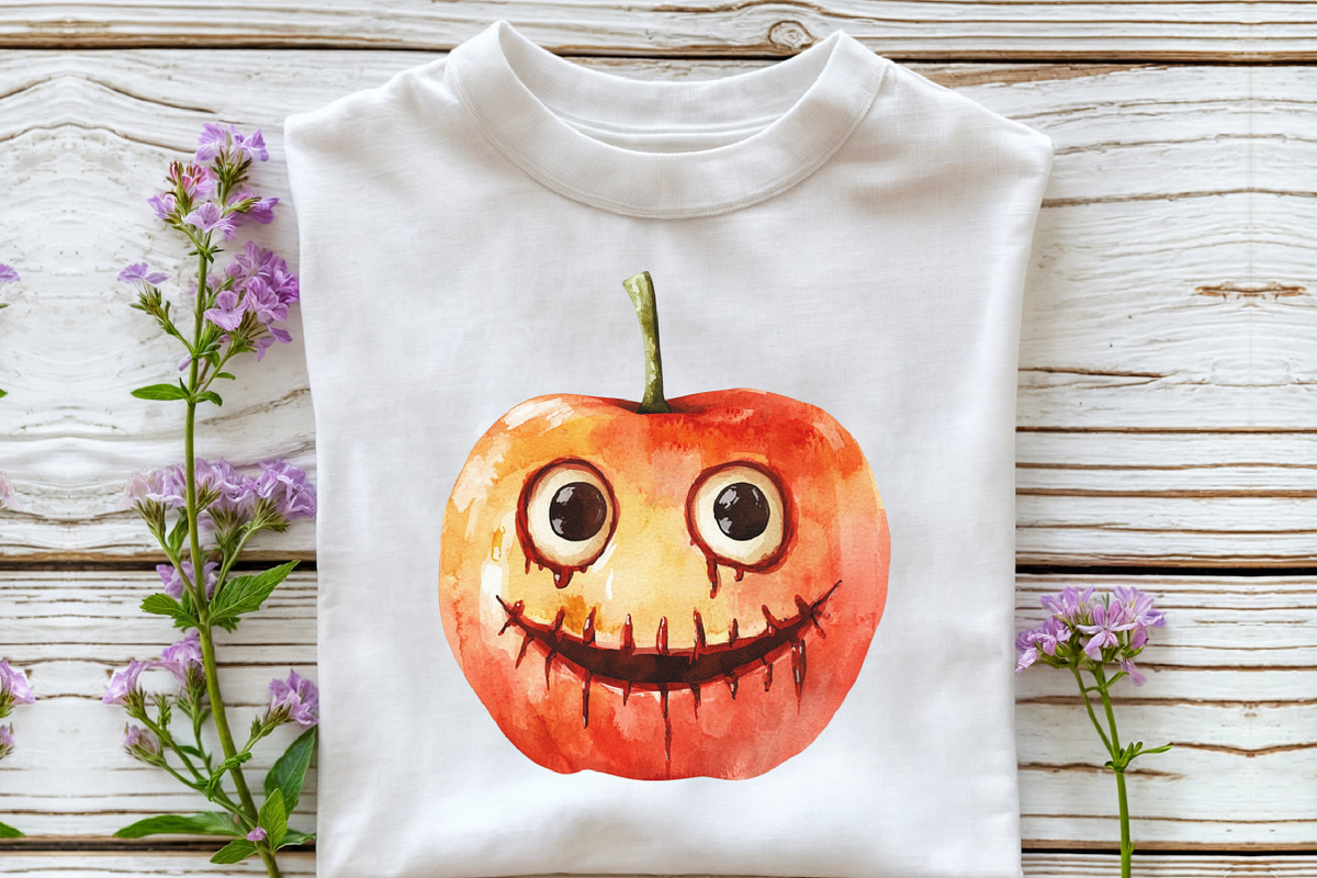 Vintage Creepy Halloween Clipart, an Illustration by CraftArtStudio (Photo 4 of 6)