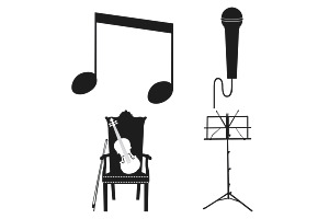 Music Icons Set 1 Procreate Brush