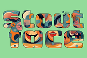 Stoutface, 02 display fonts, a Sans Serif Font by deFharo (Thumbnail 7 of 7)