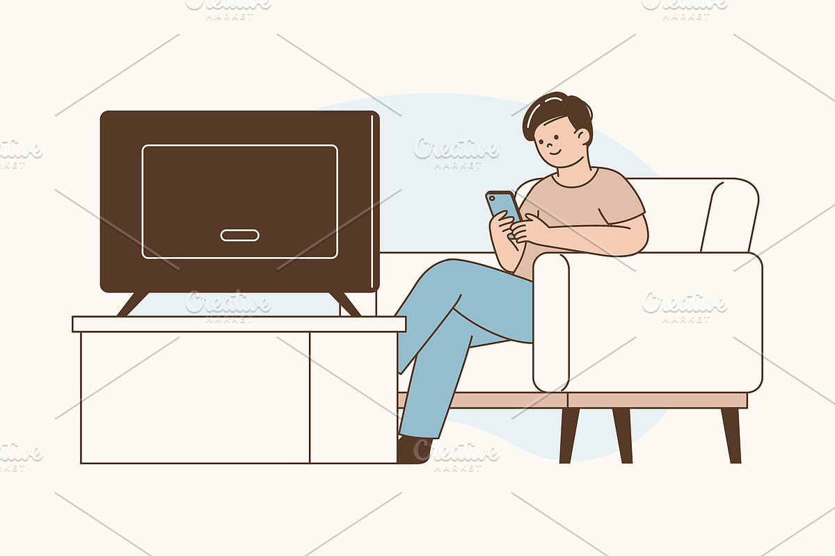 The Screen Divide Illustration, an Object Graphic by Jump Studio (Photo 4 of 12)