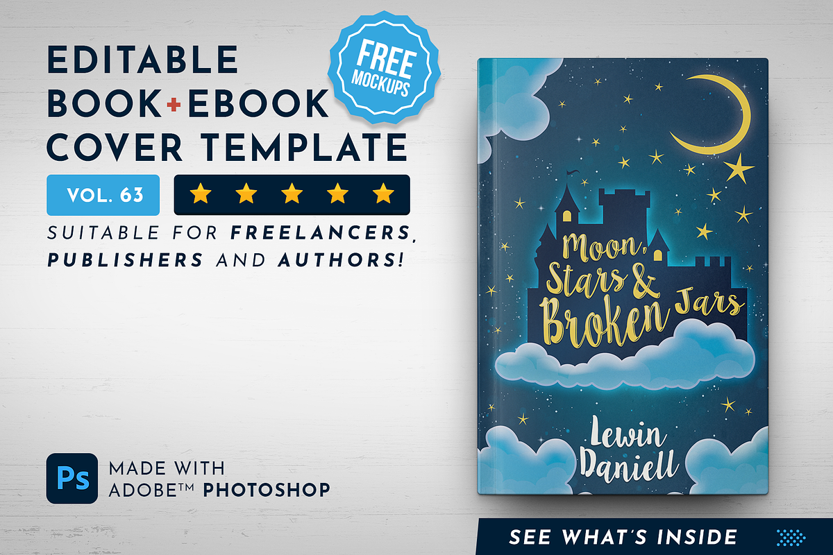 Book Cover Template 63, a Templates & Theme by Digital Goods (Photo 1 of 11)