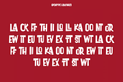Loskatos Unique Display Font, a Sans Serif Font by MACK 75 (Thumbnail 6 of 10)