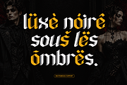 Glimore - Luxury Blackletter Font, a Blackletter Font by Font Liner (Thumbnail 9 of 9)