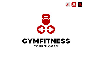 Gym Fitness Equipment Logo, a Branding & Logo Template by ika trisiana