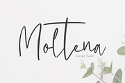 Moltena Script Font, a Script Font by NTC Graphic (Thumbnail 1 of 9)