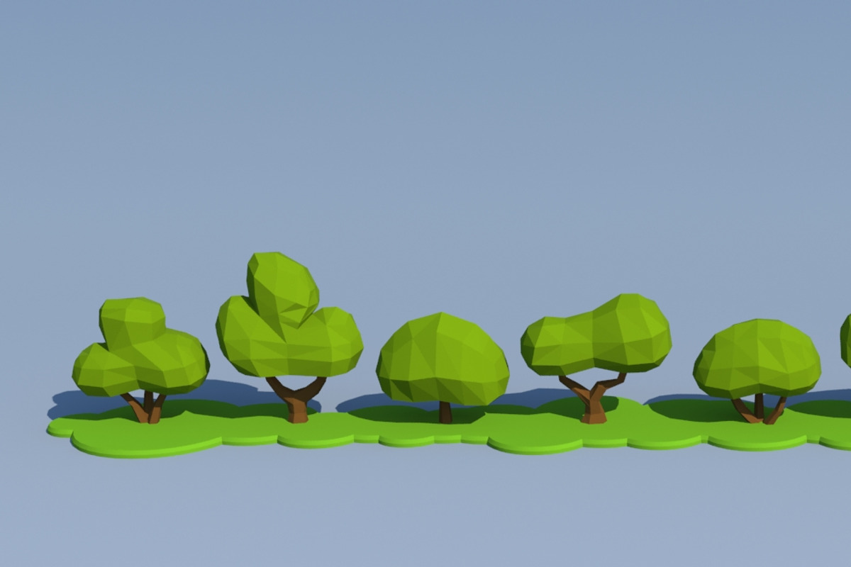 Trees And Bushes, an Environmental 3D Model by Saintpix (Photo 30 of 35)