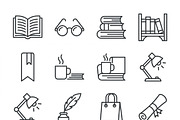 Bundles Bookstore Branding Icons, an Outline Icon by adenpinkstore (Thumbnail 2 of 10)