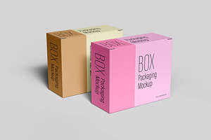 Box Packaging Mockup - 12 Views