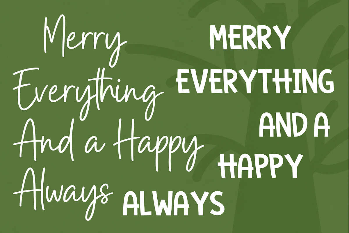 Xmas Holiday, a Slab Serif Font by Aura Typeface (Photo 3 of 7)