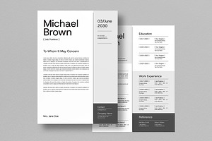 Resume & Cover Letter, a Resume Template by graphicook