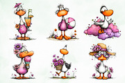 Whimsical Summer Goose Clipart, an Animal Illustration by Creative Art (Thumbnail 6 of 8)