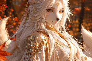 Fox woman, an Abstract Photo by Hamza067