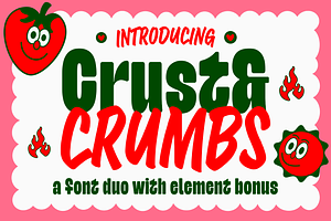 Crust And Crumbs Foodie Font Duo