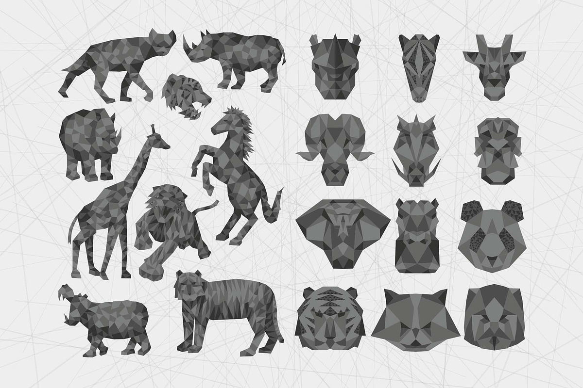 94 Geometric Animals, an Animal Illustration by RHY Studio (Photo 3 of 4)