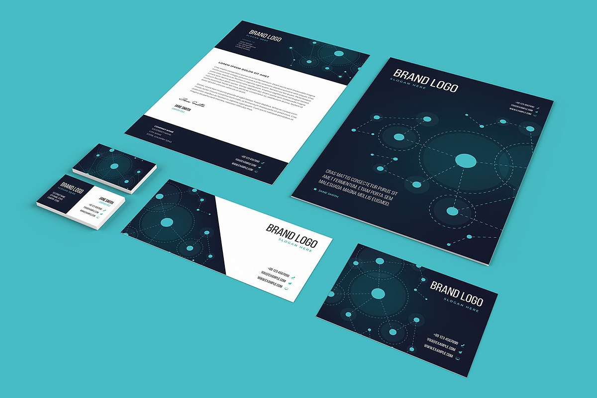 Tech Business Stationery Set, a Stationery Template by Medialoot (Photo 1 of 4)