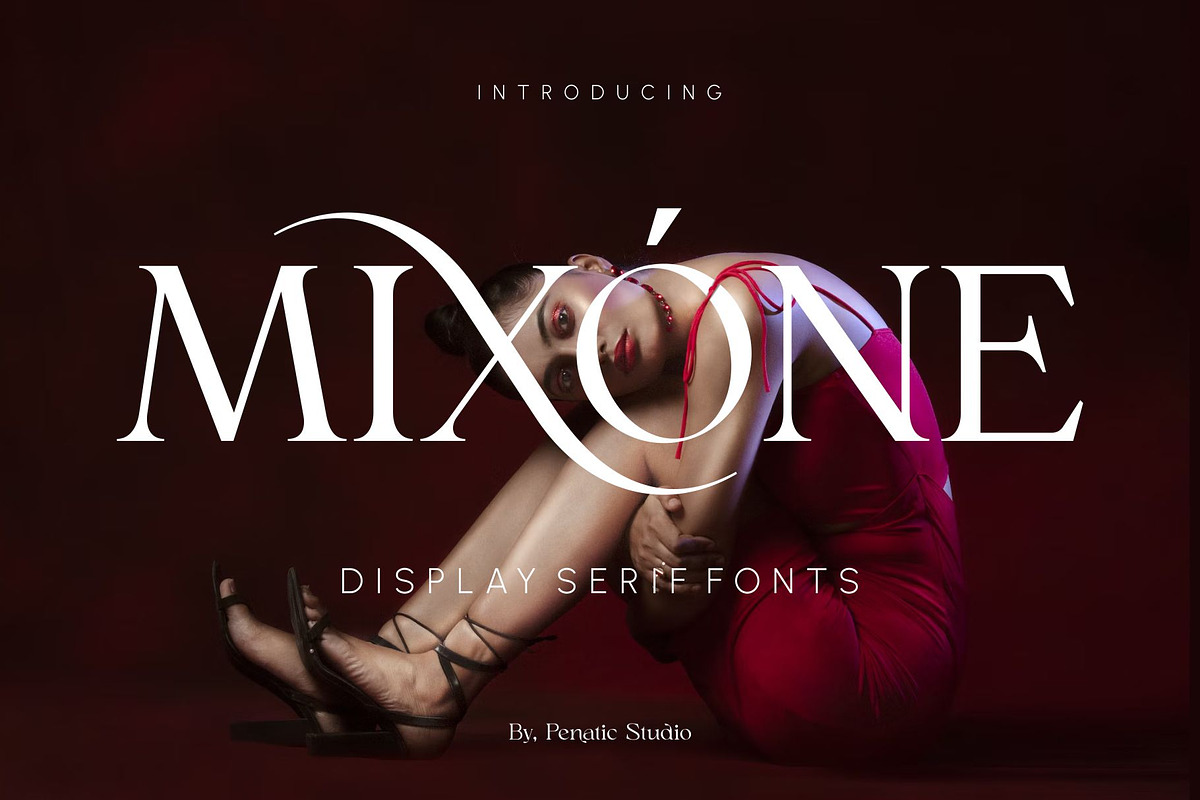 Mixone _ Display Serif Font, a Serif Font by Penatic Studio (Photo 1 of 10)