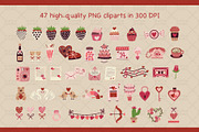 Valentine's Day Date Graphic Set, a Pattern Graphic by Drafts n Doodles (Thumbnail 2 of 10)